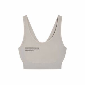 PANGAIA Women's Activewear Sports Bra in grey size M